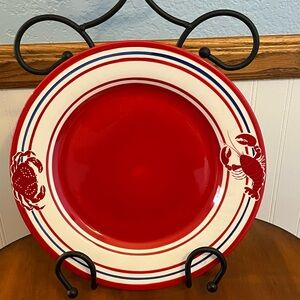 Sonoma Red and White Crab‎ & Lobster Dinner Plates
